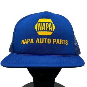 NAPA Auto Parts Vintage Snapback Mesh Trucker Hat Cap 80s 90s Retro Employee